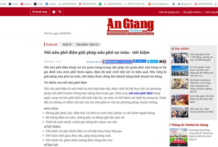 baoangiang.com.vn | Giải pháp nấu phở an toàn - tiết kiệm