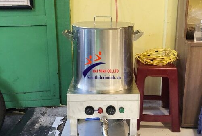 Lắp đặt nồi nấu bún riêu bằng điện 30 lít ở quận 1 tp.hcm