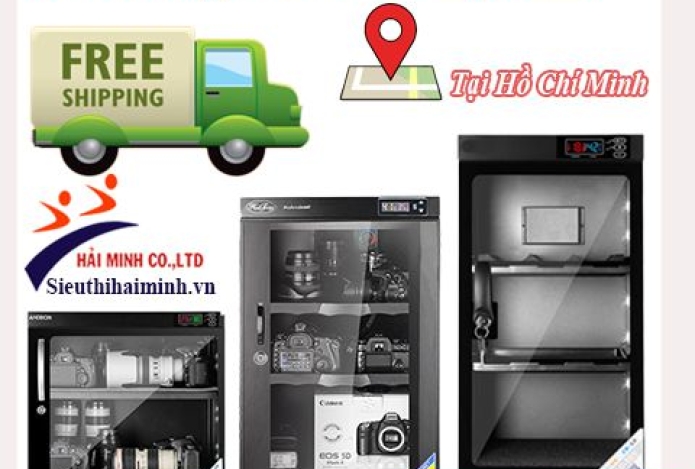 Gía tủ chống ẩm cho máy ảnh tại KHO HCM
