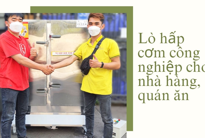 Lò hấp cơm công nghiệp cho nhà hàng, quán ăn