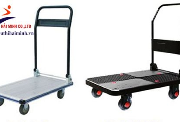 Nên chọn xe đẩy hàng 4 bánh sàn nhựa sàn nhôm hay sàn thép?