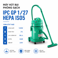 Hình ảnh Máy hút bụi phòng sạch IPC GP 1/27 HEPA IS05 27 Lít