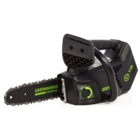 Hình ảnh Máy cưa xích tay cầm trên dùng pin Greenworks GD40TCS 40V 10’’