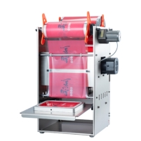 Hình ảnh Máy dán miệng khay bán tự động Yamafuji DF250T