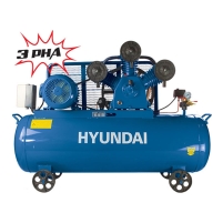 Hình ảnh Máy nén khí HYUNDAI HD75-220 (220L, 3 pha)