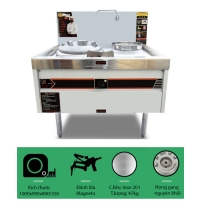 Hình ảnh Bếp Á đơn họng gang có bầu nước