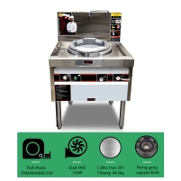 Hình ảnh Bếp Á đơn họng gang có quạt thổi