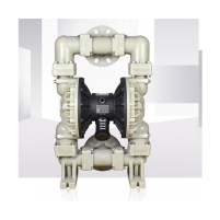 Hình ảnh Bơm Màng Khí Nén GODO QBY3-80 NHỰA PP