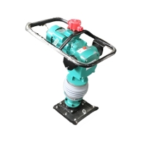 Máy đầm cóc chạy điện chân vuông (1 pha) ( dây đồng)