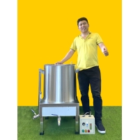 Hình ảnh Nồi cháo dùng điện HM-NC 60L (inox 304) tủ điện rời