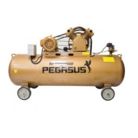 Máy nén khí dây đai Pegasus TM-W-0.36/8-120L (220V) Hình ảnh Máy nén khí dây đai Pegasus TM-W-0.36/8-120L (220V)