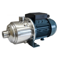 Hình ảnh Máy bơm trục ngang đa tầng cánh buồng inox 304 Elanta MCOX 100/4 M