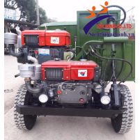 Hình ảnh Máy trộn bê tông 2 cầu 12 bao 2 đầu nổ HM 12-2