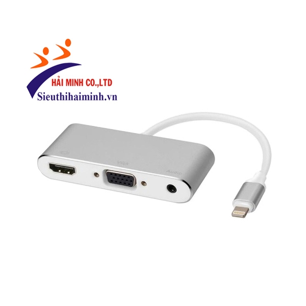 Photo - Cáp chuyển LIGHTNING TO HDMI + VGA