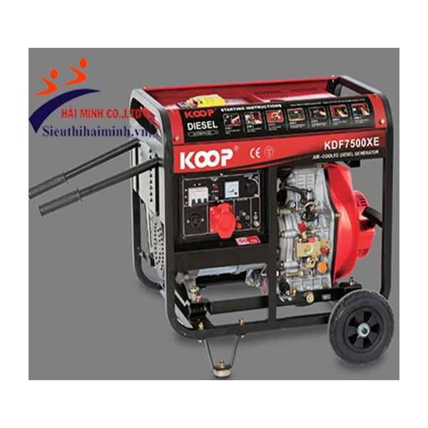 Photo - Máy phát điện diesel Koop KDF7500XE (5kva trần)