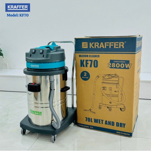 Photo - Máy hút bụi công nghiệp KRAFFER KF-70 (70L)