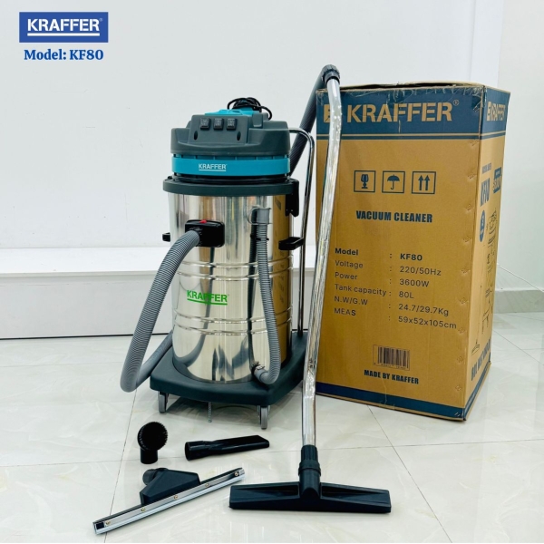 Photo - Máy hút bụi công nghiệp KRAFFER KF 80 (80L)