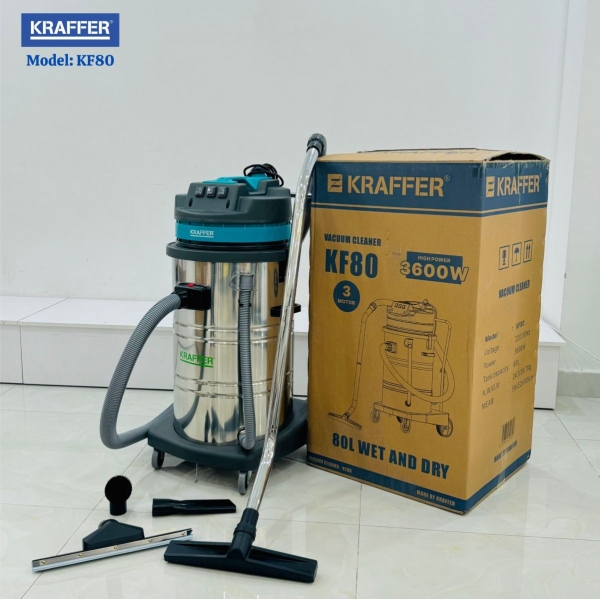 Photo - Máy hút bụi công nghiệp KRAFFER KF 80 (80L)