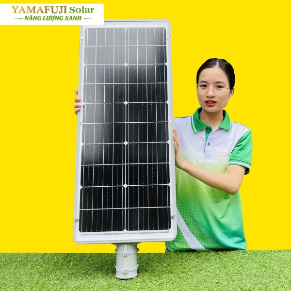 Photo - Đèn đường năng lượng mặt trời Yamafuji Solar ISSL-C-100W (Nhôm đúc)