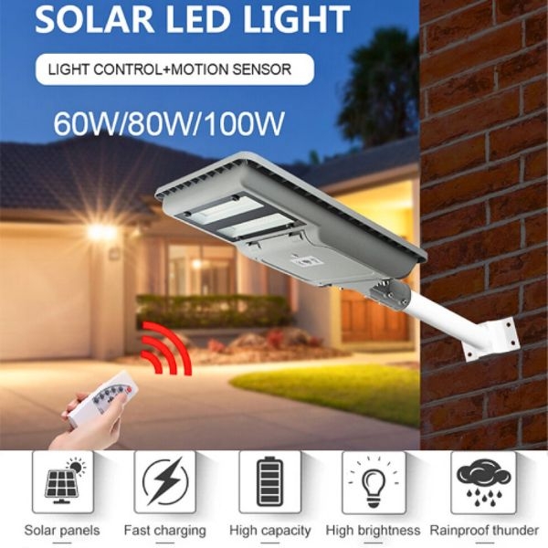 Photo - Đèn đường năng lượng mặt trời Yamafuji Solar ISSL-C-80W