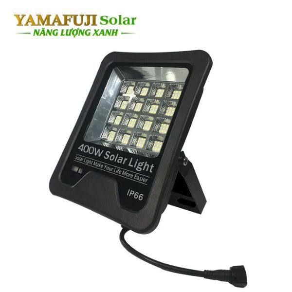 Photo - Đèn pha led năng lượng mặt trời Yamafuji Solar SFL02-400W (Nhôm đúc)