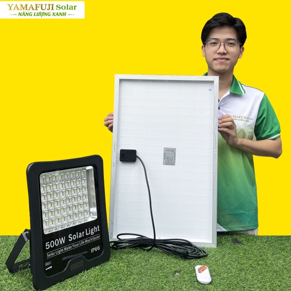 Photo - Đèn năng lượng mặt trời Yamafuji Solar SFL02-500W (Nhôm đúc)