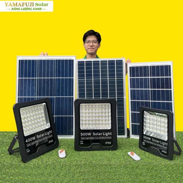 Photo - Đèn năng lượng mặt trời Yamafuji Solar SFL02-500W (Nhôm đúc)