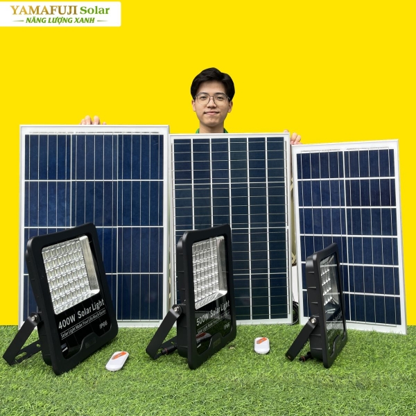 Photo - Đèn năng lượng mặt trời Yamafuji Solar SFL02-500W (Nhôm đúc)