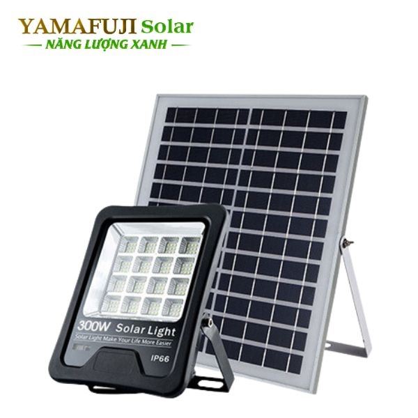 Photo - Đèn pha năng lượng mặt trời Yamafuji Solar SFL02-300W (Nhôm đúc)