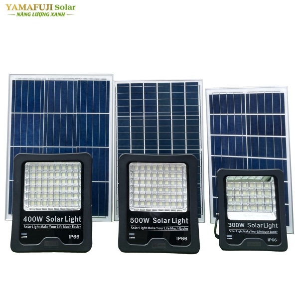 Photo - Đèn pha năng lượng mặt trời Yamafuji Solar SFL02-300W (Nhôm đúc)