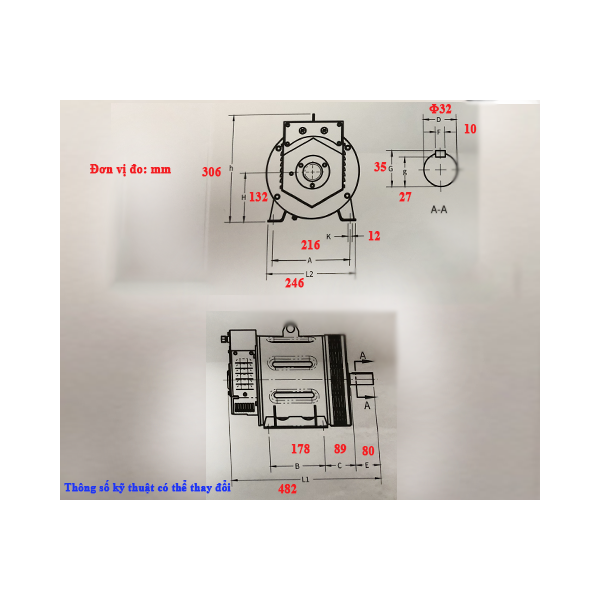 Photo - Đầu phát điện thủy ​Hữu Toàn AVN 2.8SM