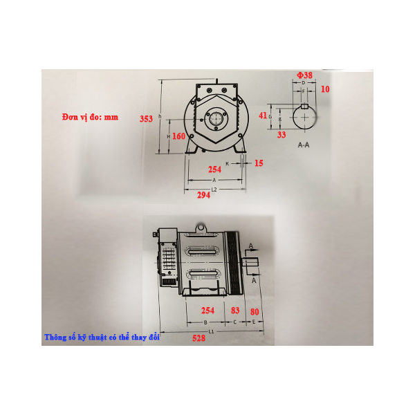 Photo - Đầu phát điện thủy Hữu Toàn AVN ​6.5SM