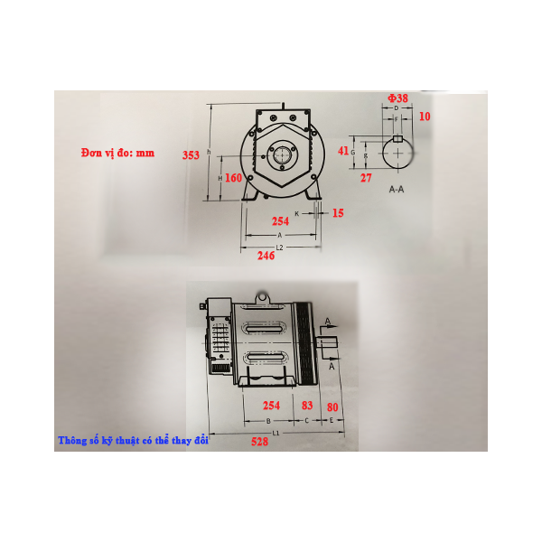 Photo - Đầu phát điện thủy Hữu Toàn A​VN 9.0SM