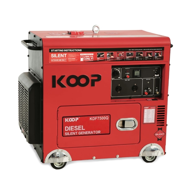 Photo - Máy phát điện diesel KOOP KDF7500Q - 5kw - Chống Ồn