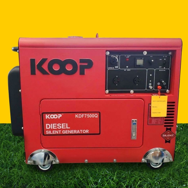 Photo - Máy phát điện diesel KOOP KDF7500Q - 5kw - Chống Ồn