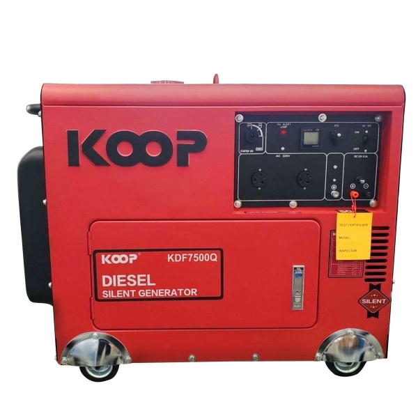 Photo - Máy phát điện diesel KOOP KDF7500Q - 5kw - Chống Ồn