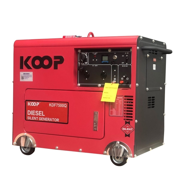 Photo - Máy phát điện diesel KOOP KDF7500Q - 5kw - Chống Ồn