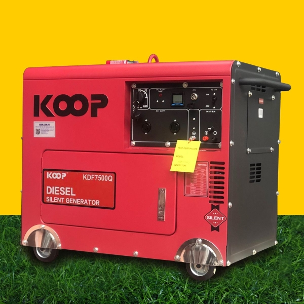 Photo - Máy phát điện diesel KOOP KDF7500Q - 5kw - Chống Ồn