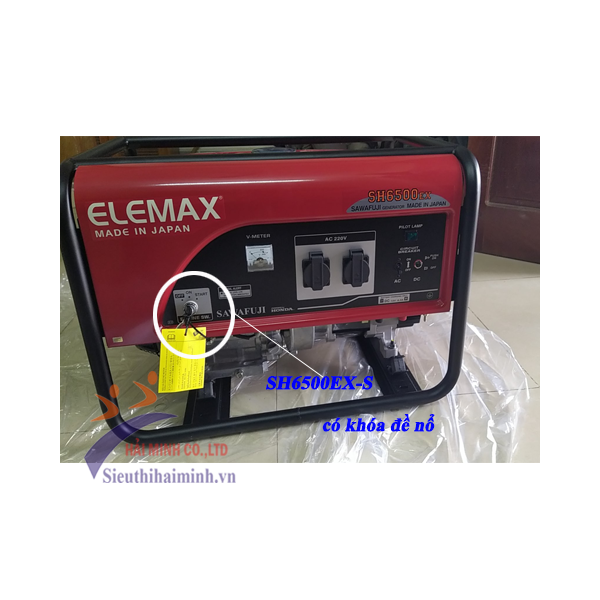 Photo - Máy phát điện Honda ELEMAX SH6500EX(S) đề chưa acquy