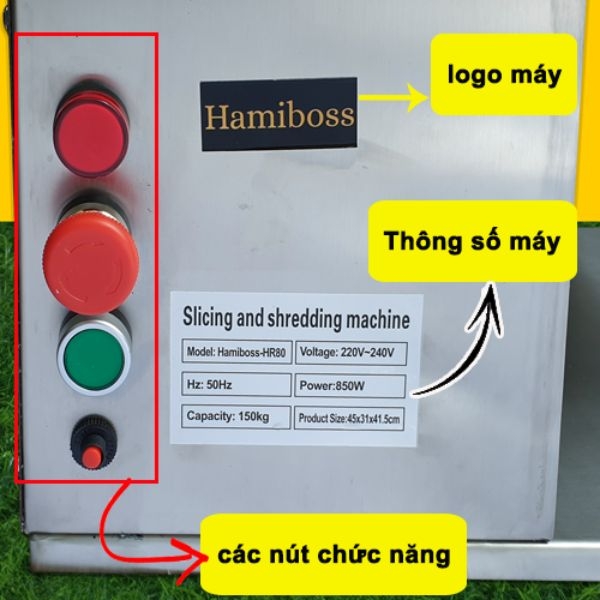 Photo - Máy thái thịt Hamiboss HR80 (dao tháo lắp dễ dàng)