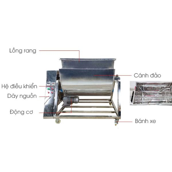 Photo - Máy rang chà bông HM-150 (mẻ 15kg)