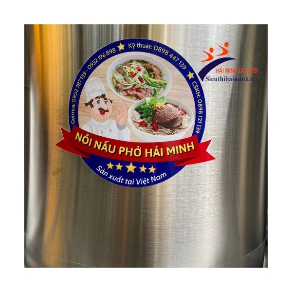 Photo - Nồi Nấu Phở Điện 3 Nồi Hải Minh HM 20-40-60 (Inox 304)