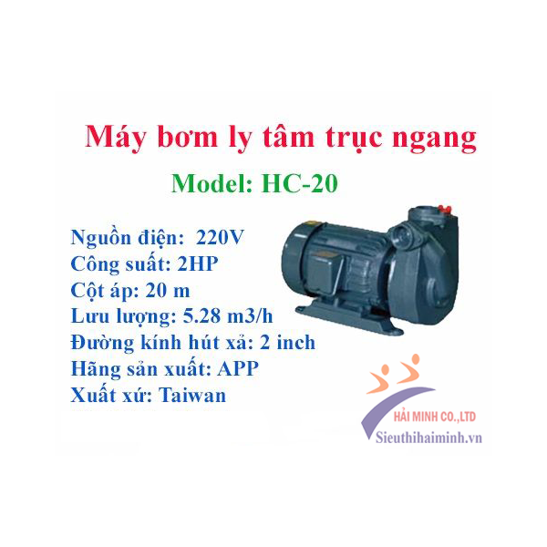 Photo - Máy bơm trục ngang AP​P HC 20 (1. 5KW)