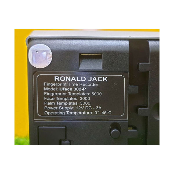 Photo - Máy chấm công khuôn mặt RONALD JACK Uface 302-P