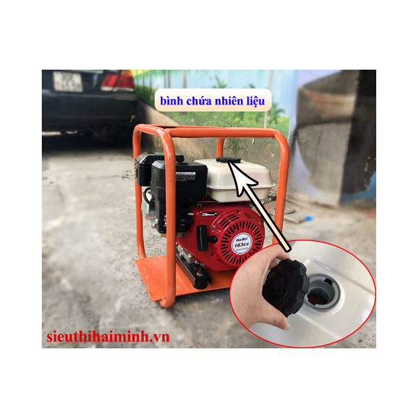 Photo - Đầm dùi bơm nước chạy xăng Hoshi (5.5HP)