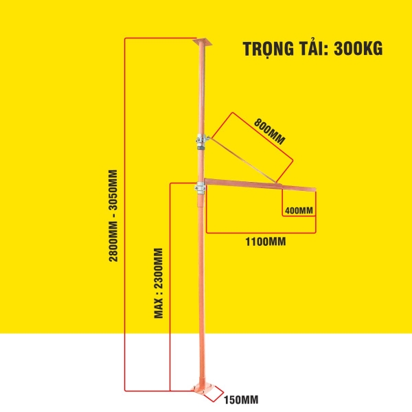 Photo - Khung cẩu xoay chống sàn Kenbo KNCS3