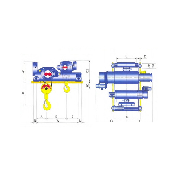 Photo - Pa lăng cáp điện Sungdo dầm đôi CSD30/10-H12-MH/ML