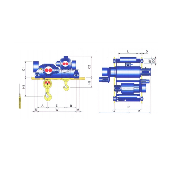 Photo - Pa lăng cáp điện Sungdo dầm đôi CSD5/3-H12-MH/ML