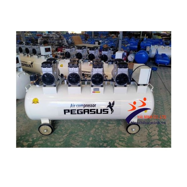 Photo - Máy nén khí không dầu giảm âm Pegasus TM-OF1100X4-500L