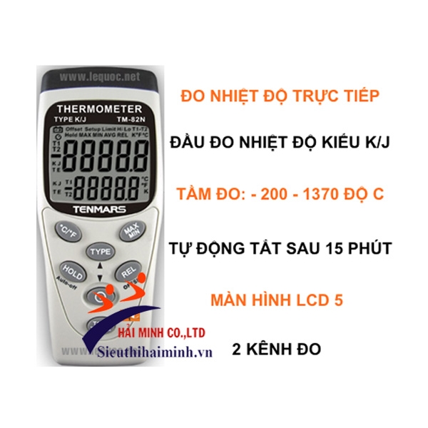 Photo - Nhiệt kế Tenmars TM-80N / TM-82N K/J